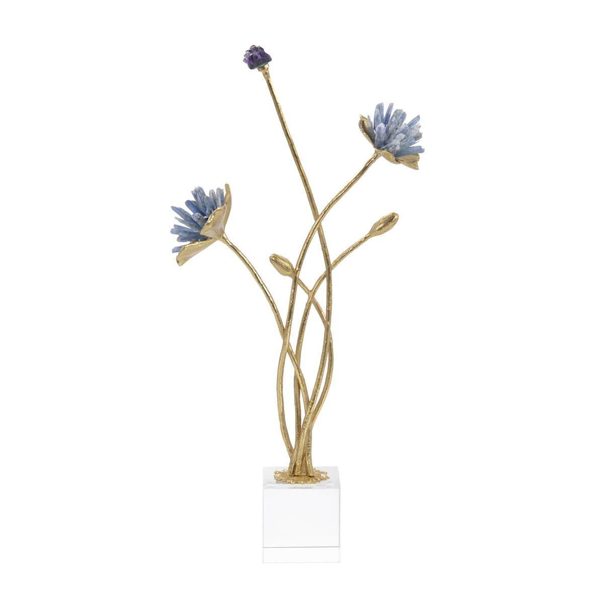 Kyanite Floral Sculpture – Art by John Richard | Sutter & Vale