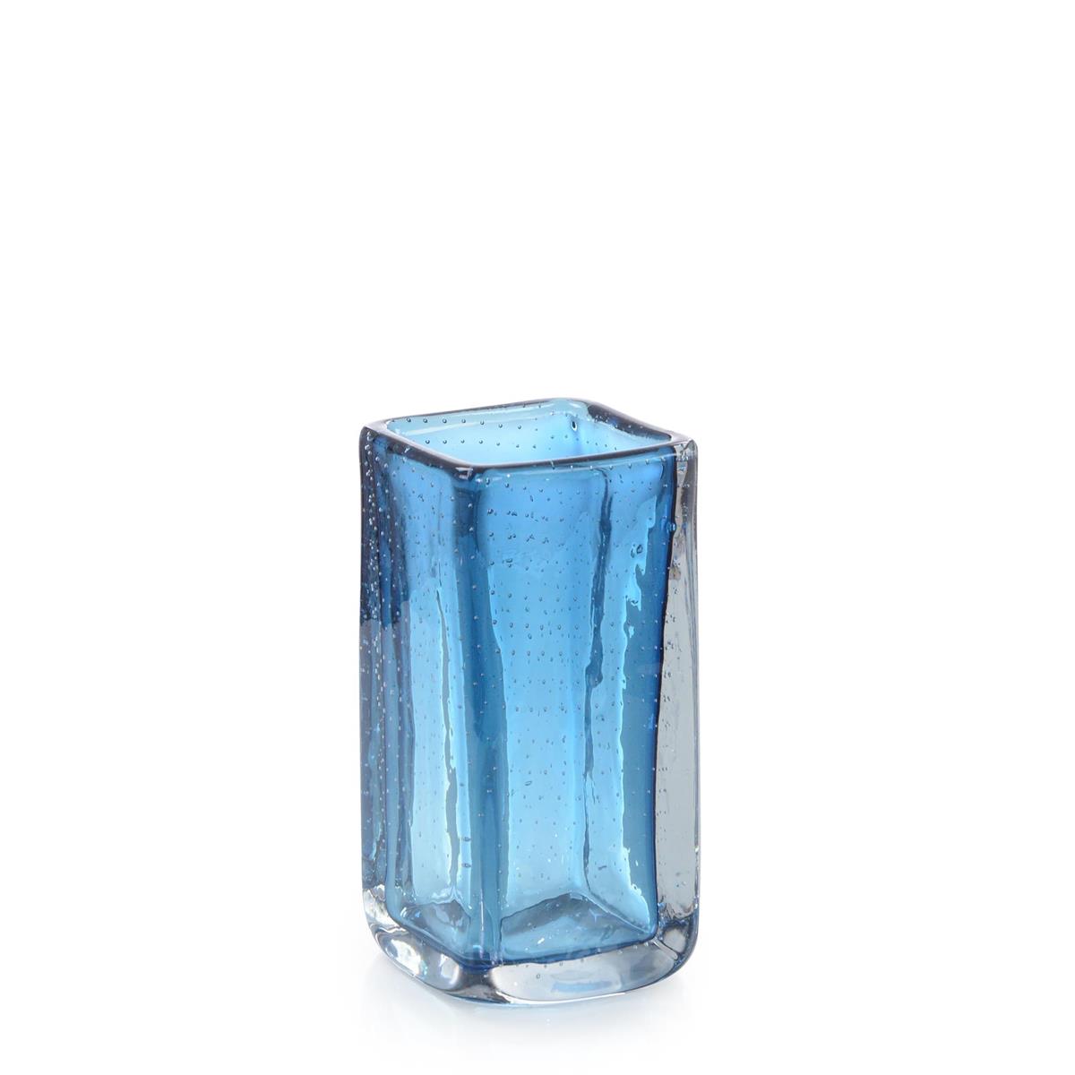 Ocean Blue Handblown Glass Vase I by John Richard | Sutter & Vale