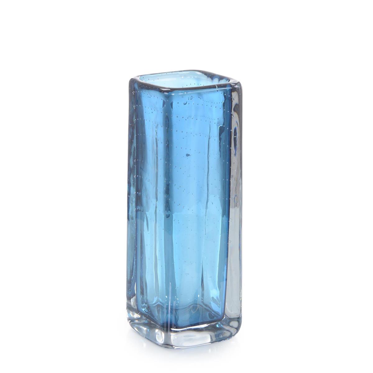 Ocean Blue Handblown Glass Vase II by John Richard | Sutter & Vale