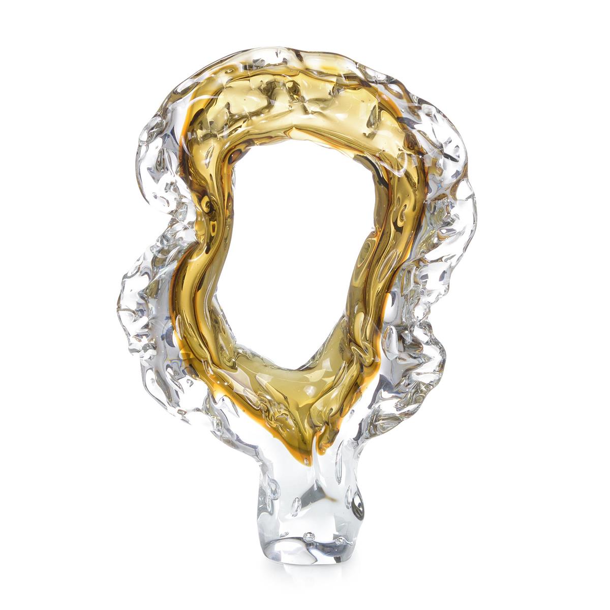 Handblown Coffee Bronze Glass Sculpture I – Art by John Richard | Sutter & Vale