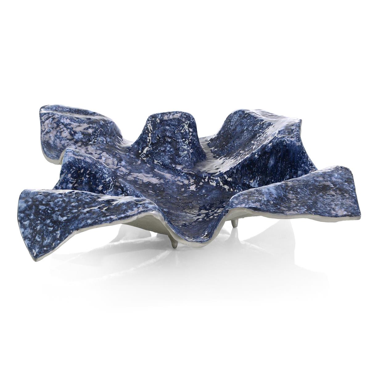 Draped Fabric Cobalt Blue Bowl – Art by John Richard | Sutter & Vale