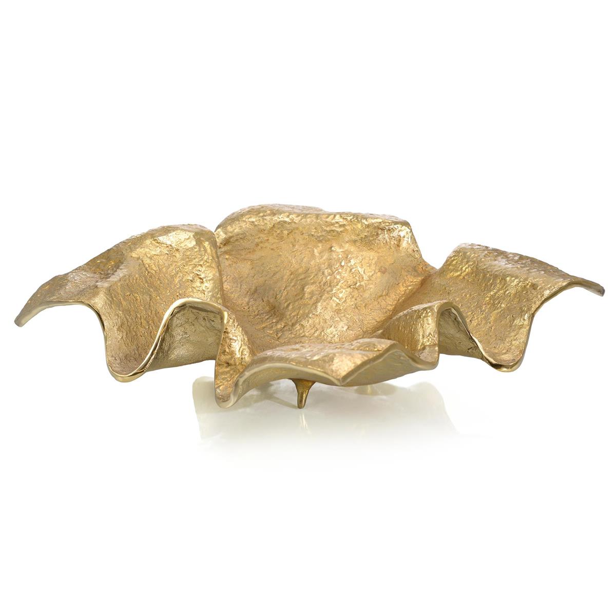 Draped Fabric Brass Square Bowl – Art by John Richard | Sutter & Vale
