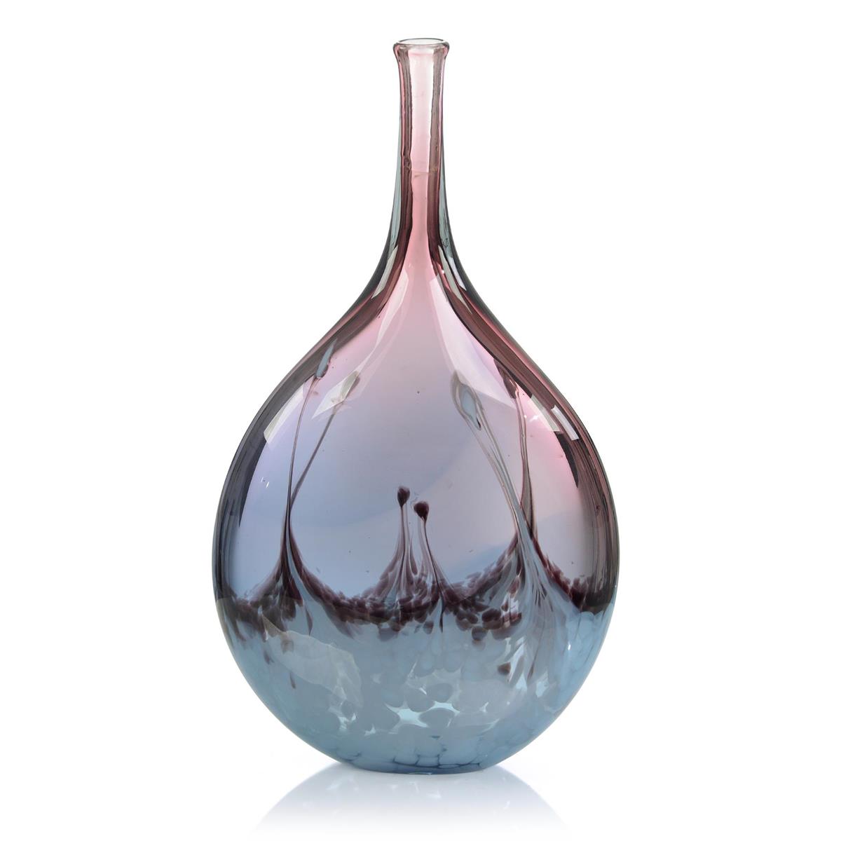 Translucent Lavender and Blue Handblown Vase II – Art by John Richard | Sutter & Vale