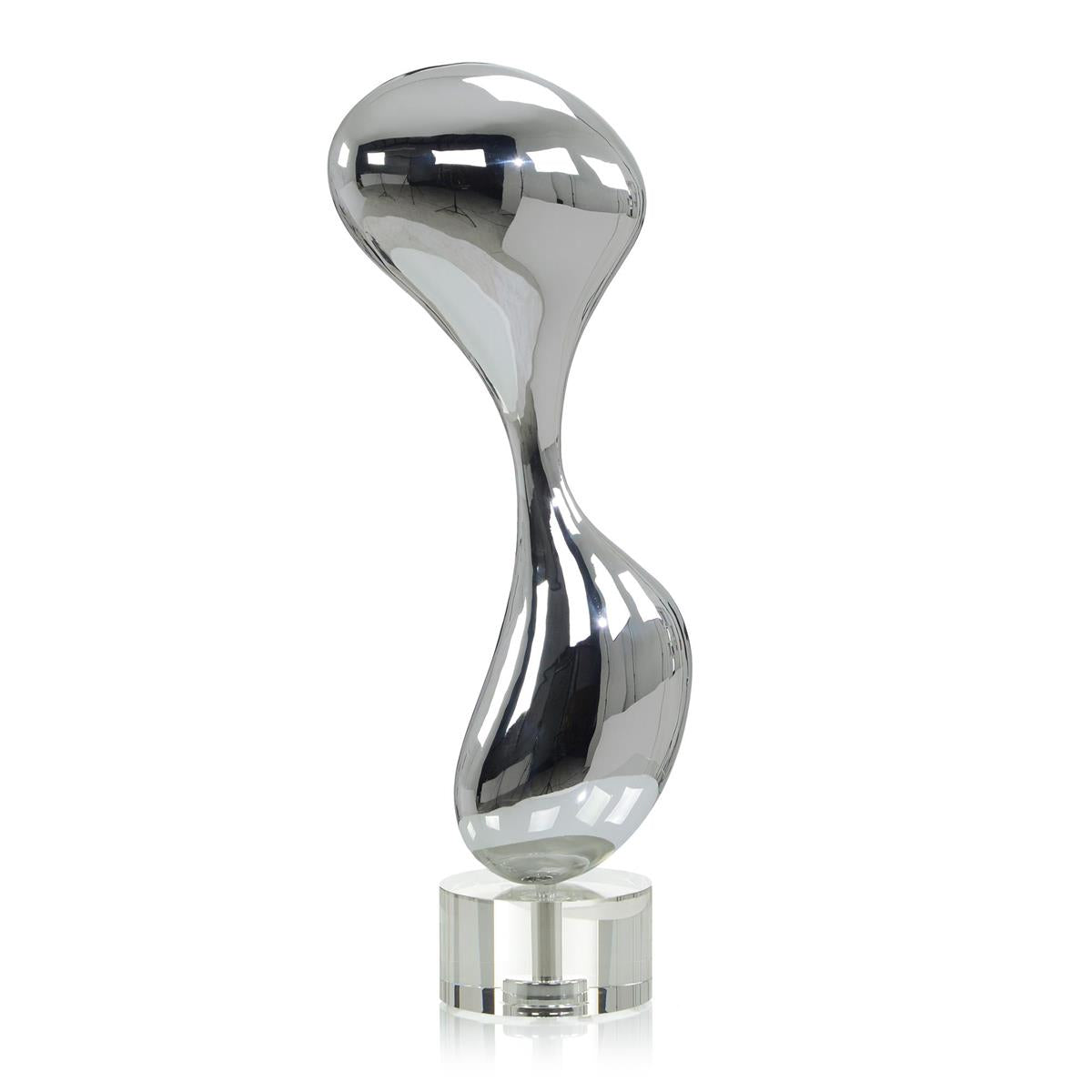 Mirror Chrome Stainless Steel Abstract Sculpture by John Richard | Sutter & Vale