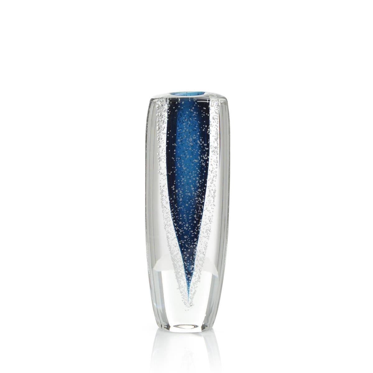 Sapphire Blue Handblown Glass Vase II – Art by John Richard | Sutter & Vale