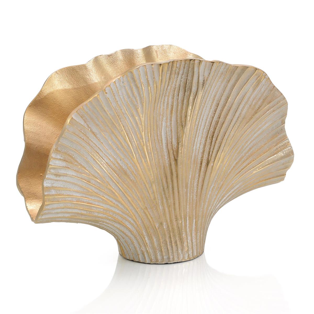 Gold Ginkgo Leaf Vase I – Art by John Richard | Sutter & Vale