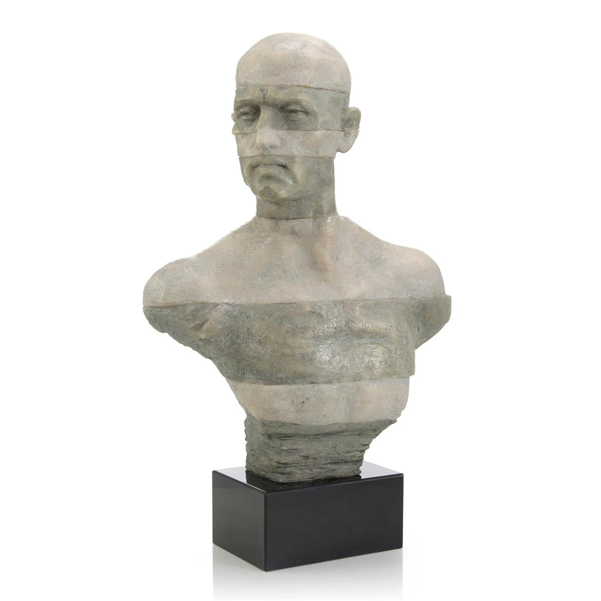 Two-Tone Gray Bust Sculpture by John Richard | Sutter & Vale