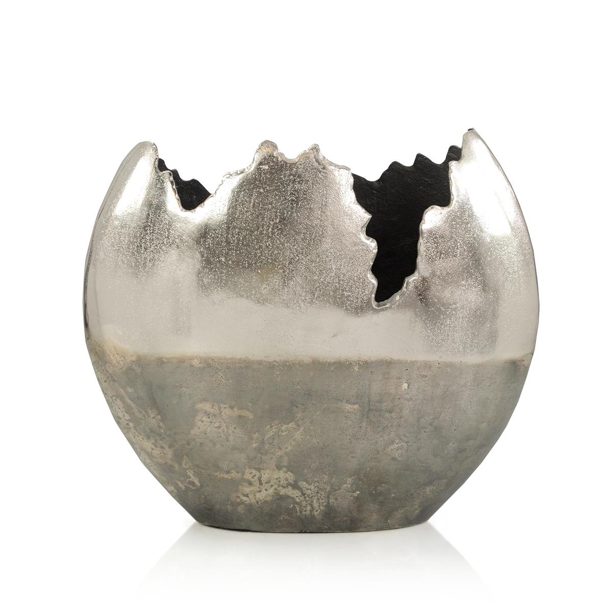 Matterport Aluminum Silver Vase – Art by John Richard | Sutter & Vale