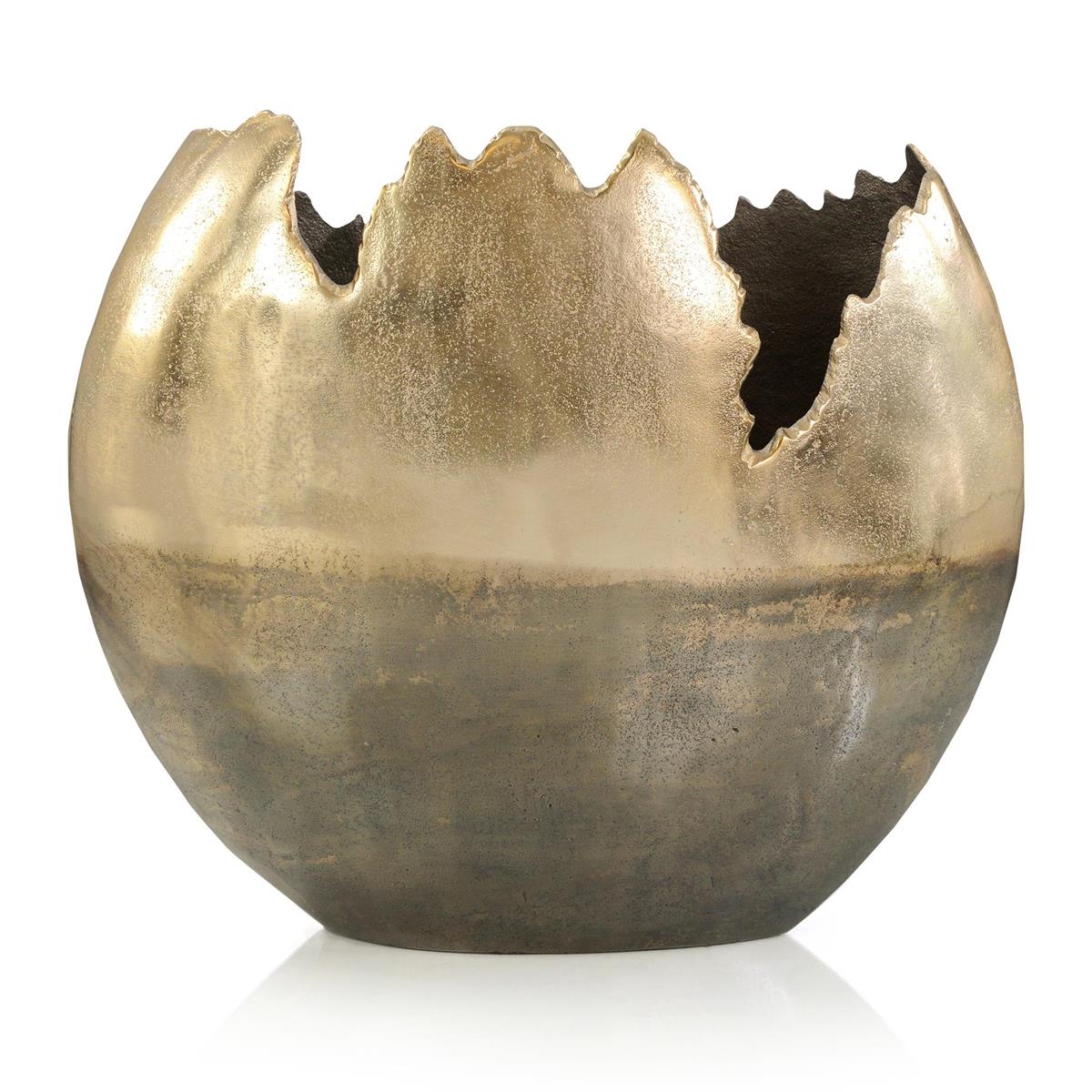 Matterport Aluminum Gold Vase – Art by John Richard | Sutter & Vale