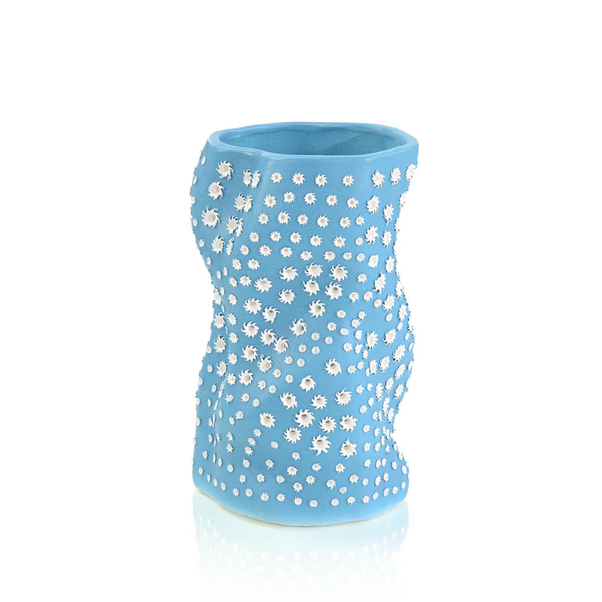 Teal Blue Porcelain Vase – Art by John Richard | Sutter & Vale