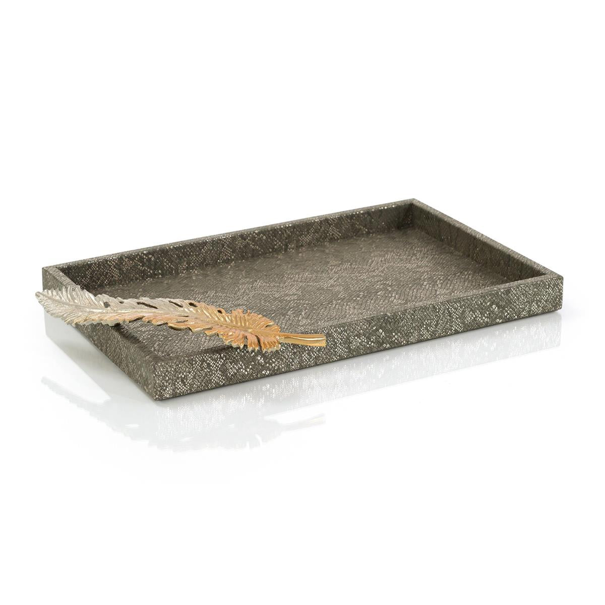 Feathered Vegan Snakeskin Tray – Art by John Richard | Sutter & Vale