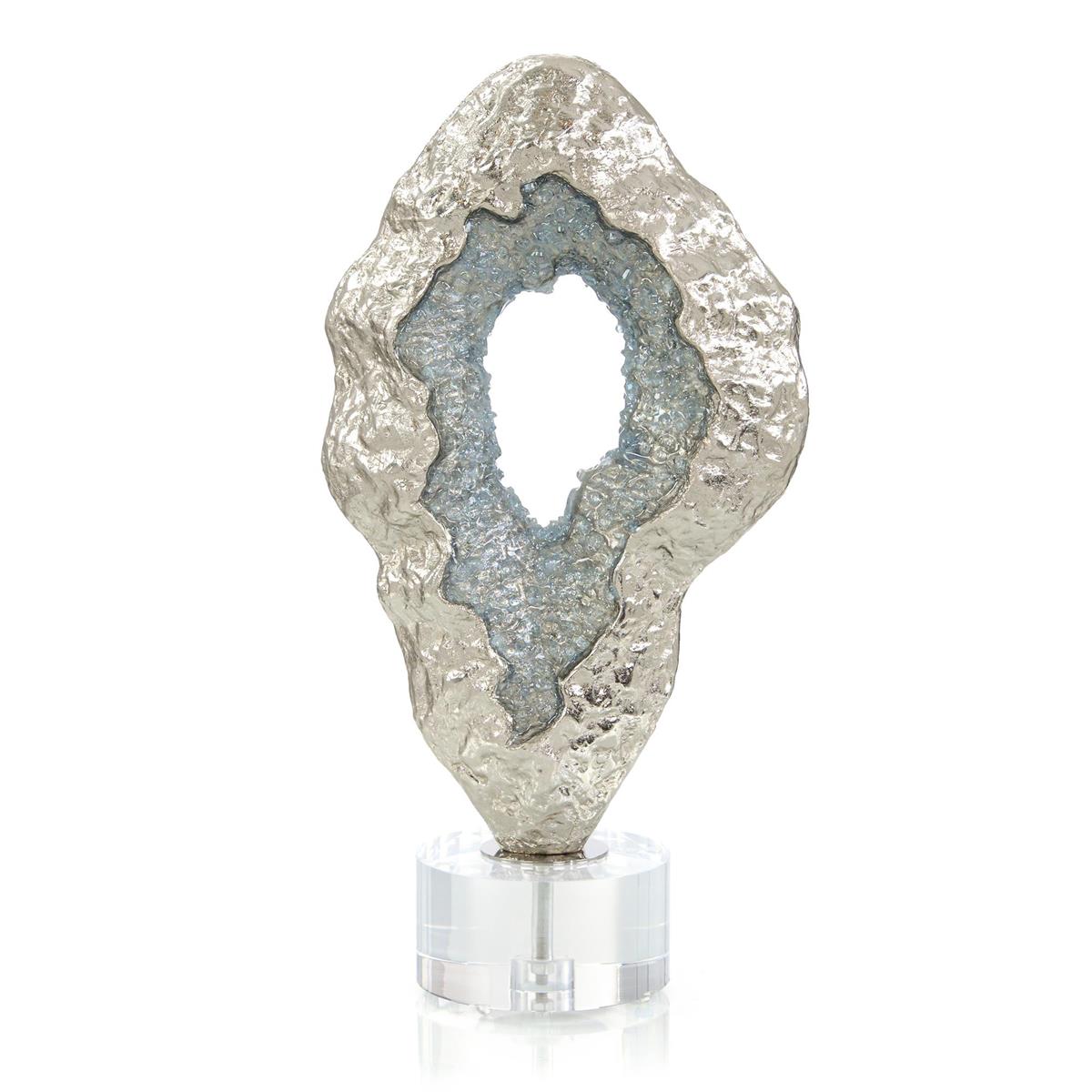 Fluctuating Blue Geode Sculpture – Art by John Richard | Sutter & Vale