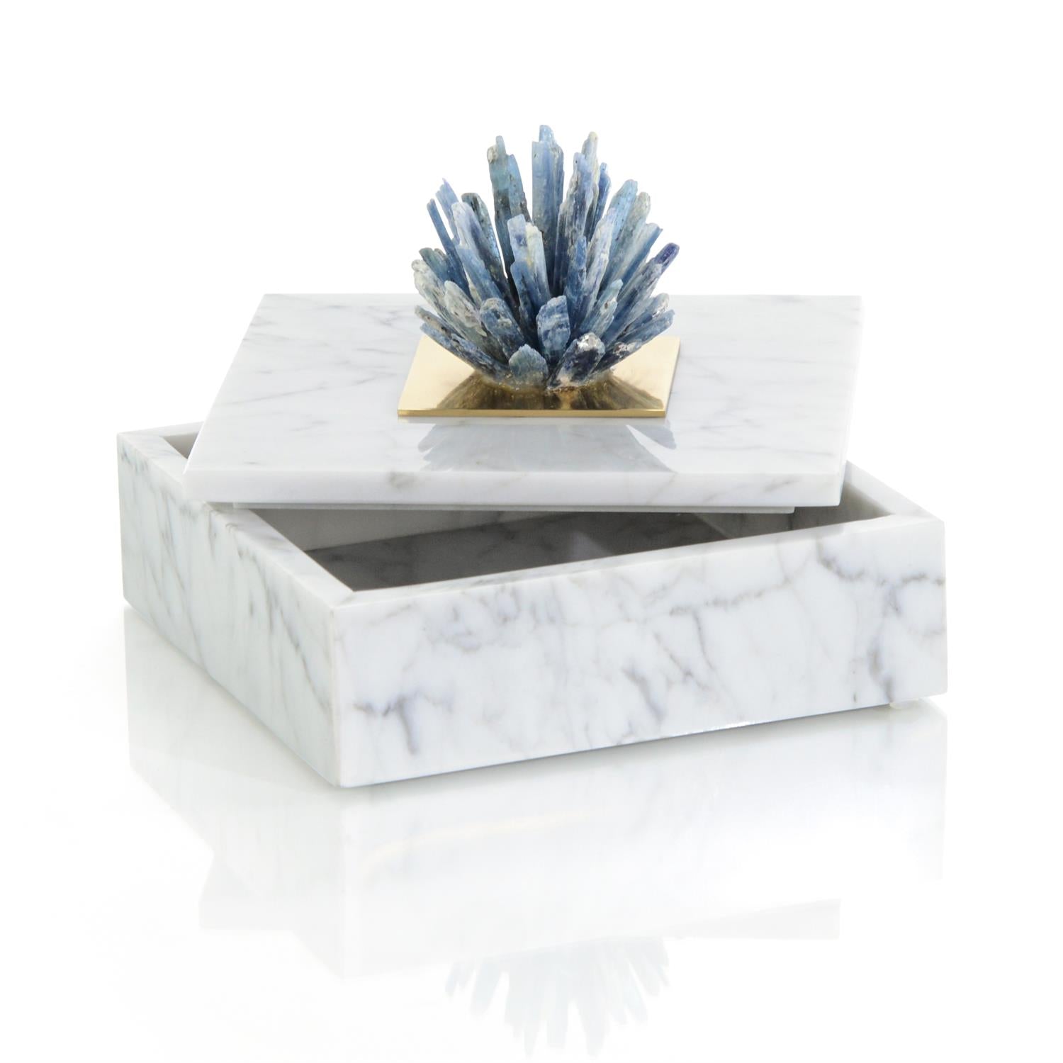Kyanite Starburst and Marble Box