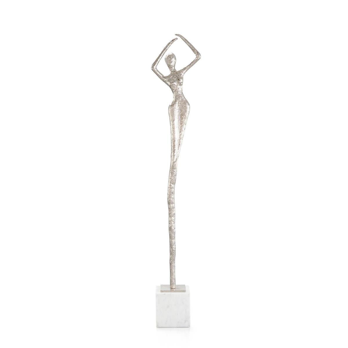 Posing Female Nickel Sculpture III by John Richard | Sutter & Vale