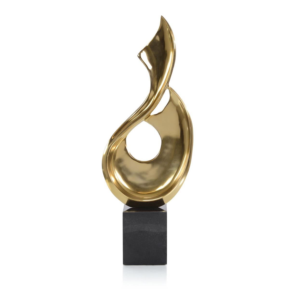Brass Virage Sculpture by John Richard | Sutter & Vale