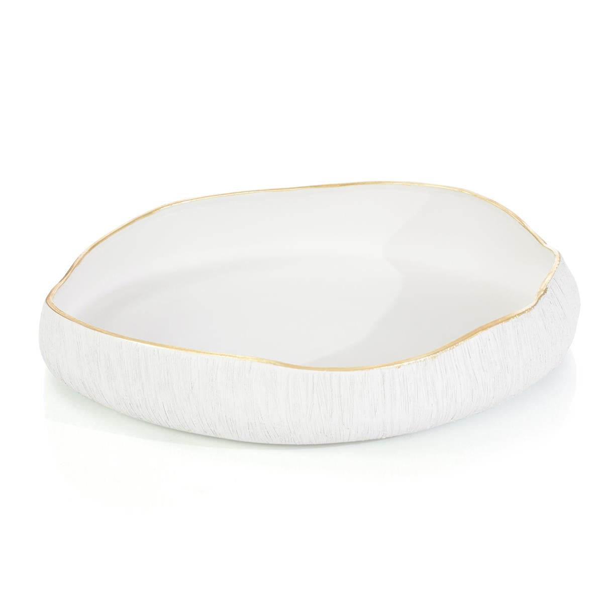 White Free-form Bowl I – Art by John Richard | Sutter & Vale