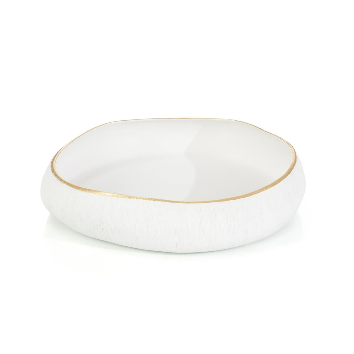 White Free-form Bowl II – Art by John Richard | Sutter & Vale