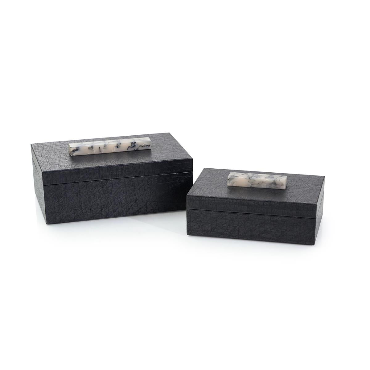 A Set of Two Midnight Boxes – Art by John Richard | Sutter & Vale