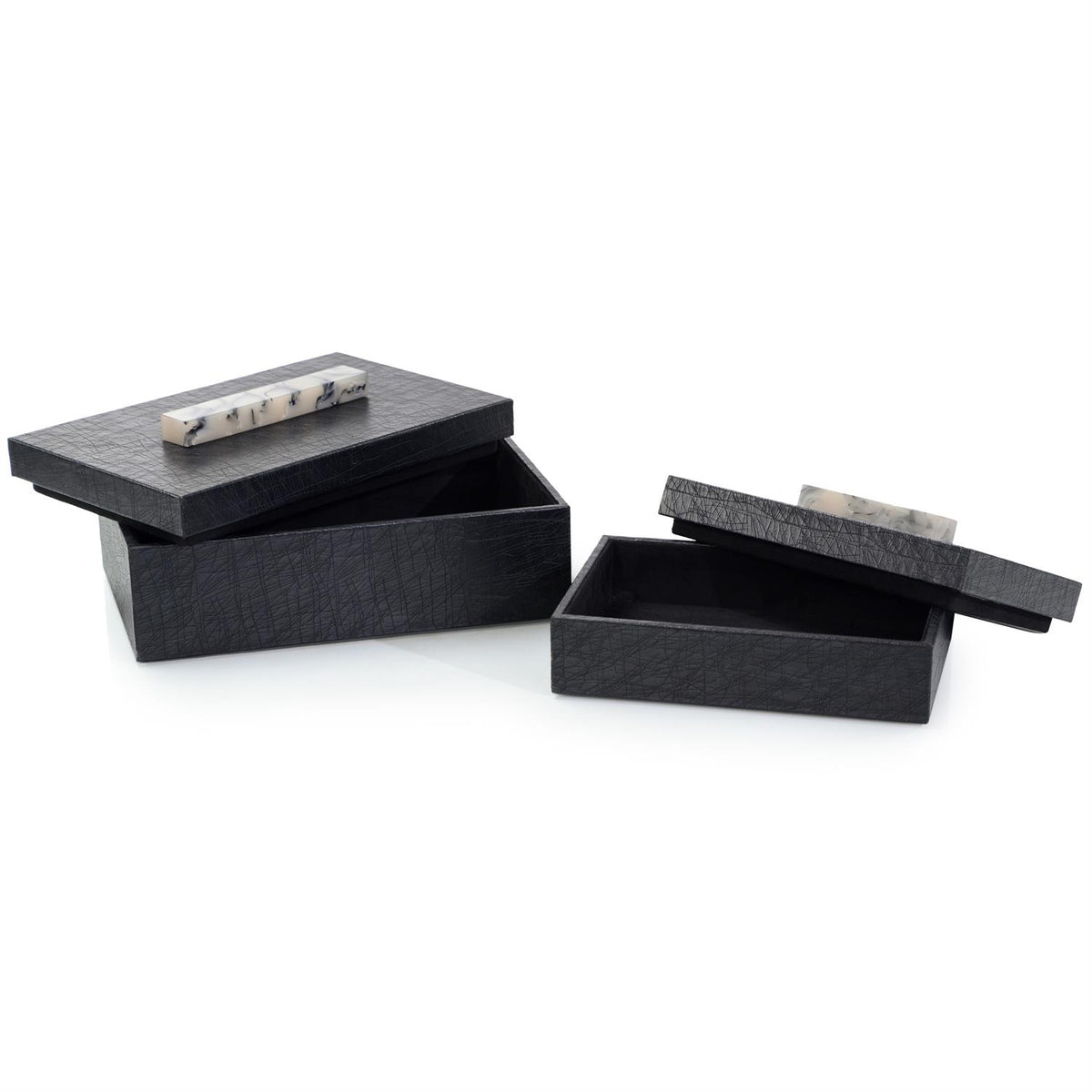 A Set of Two Midnight Boxes