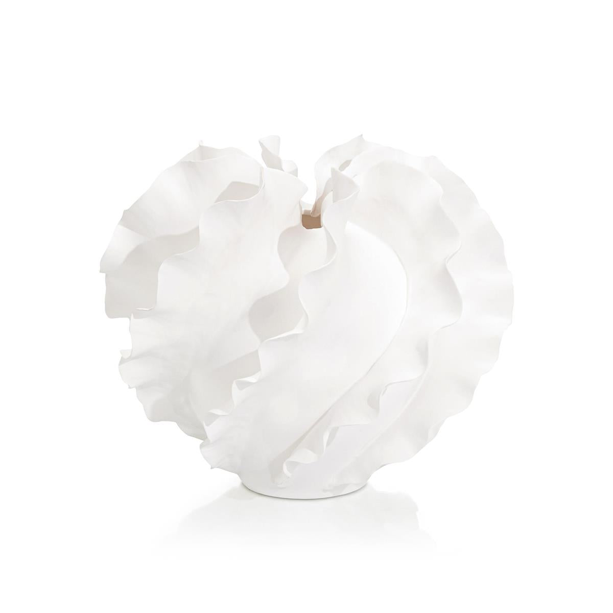 Flirren Vase, Small White – Art by John Richard | Sutter & Vale