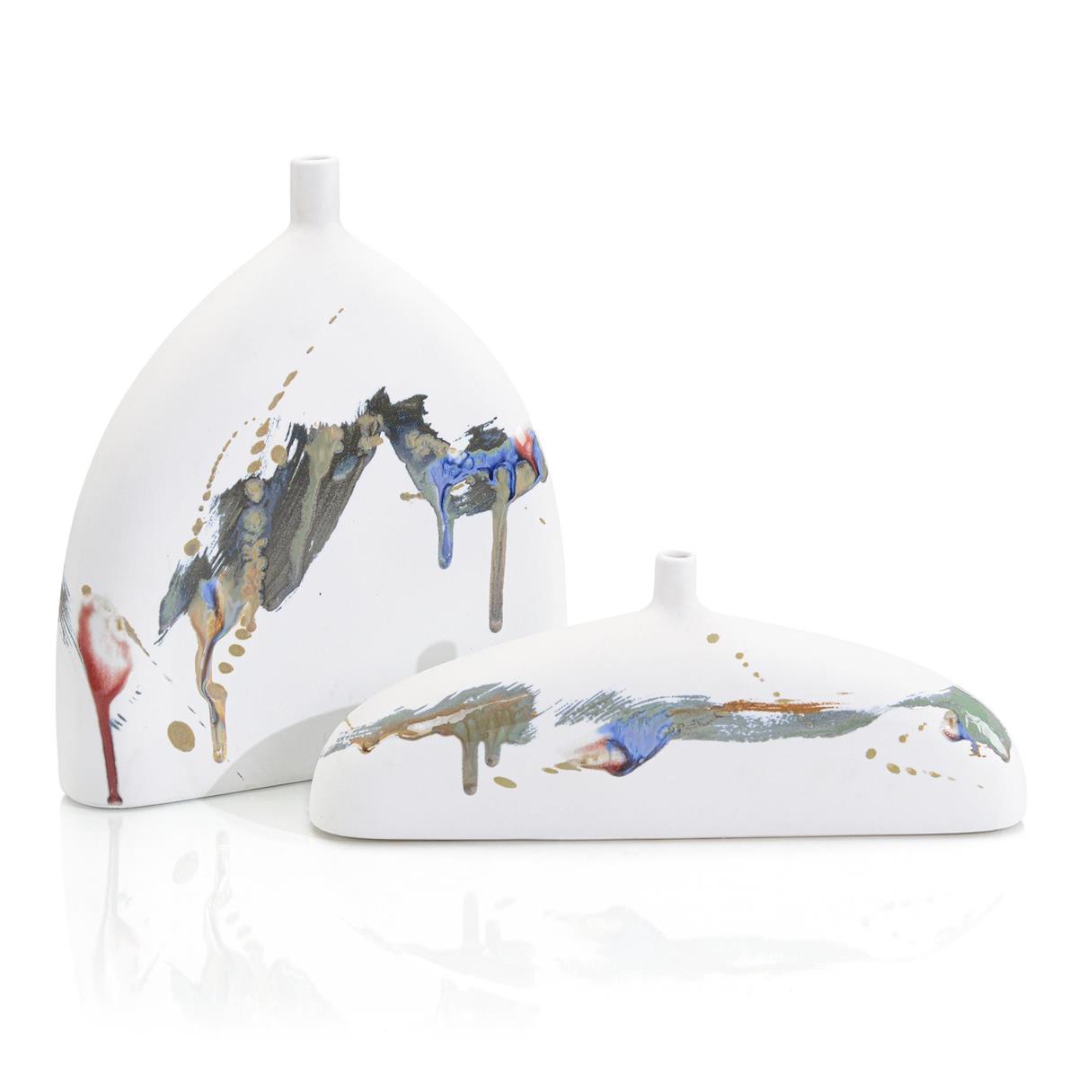 Splash of Color Vases, Set of Two by John Richard | Sutter & Vale