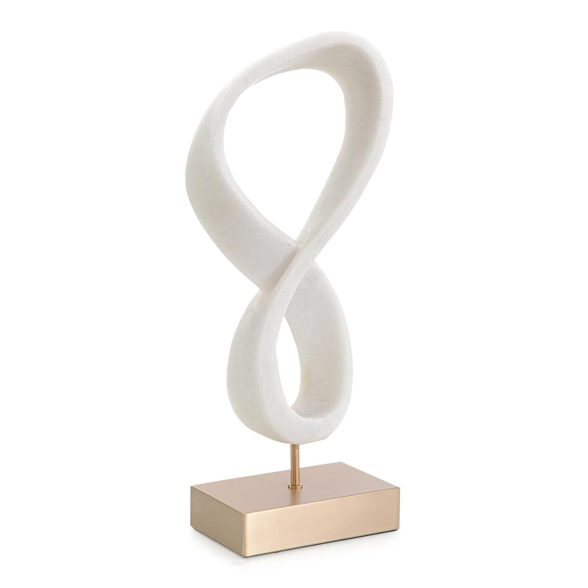 Perpetual Loop Sculpture on Brass Base by John Richard | Sutter & Vale