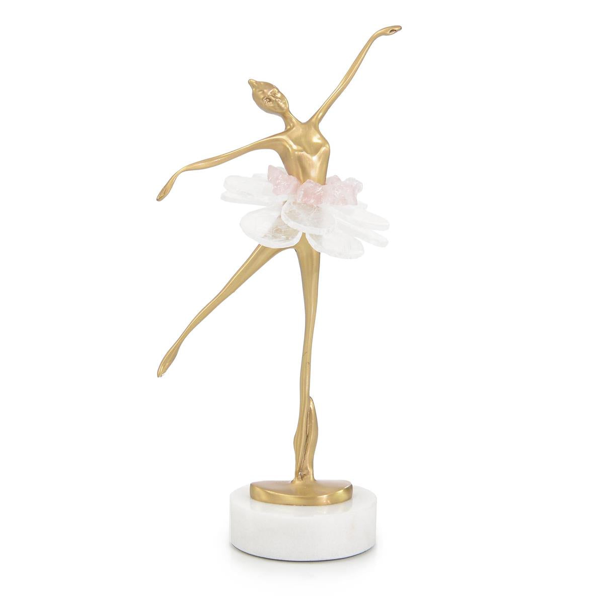 Selenite Ballet Sculpture on Marble Base I – Art by John Richard | Sutter & Vale