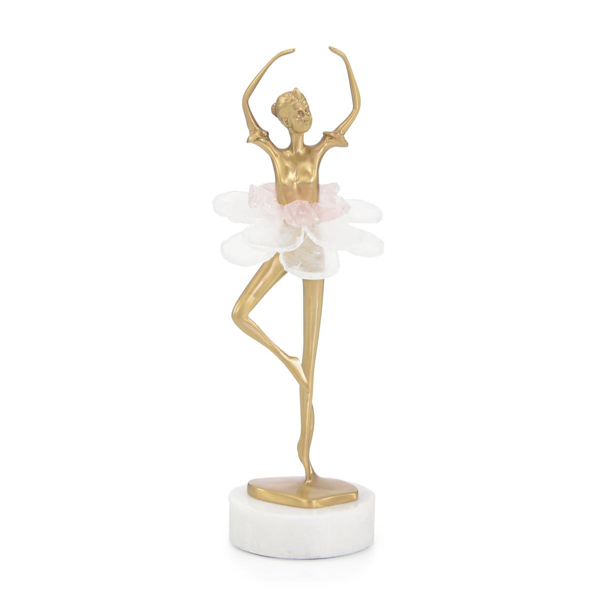 Selenite Ballet Sculpture on Marble Base II – Art by John Richard | Sutter & Vale