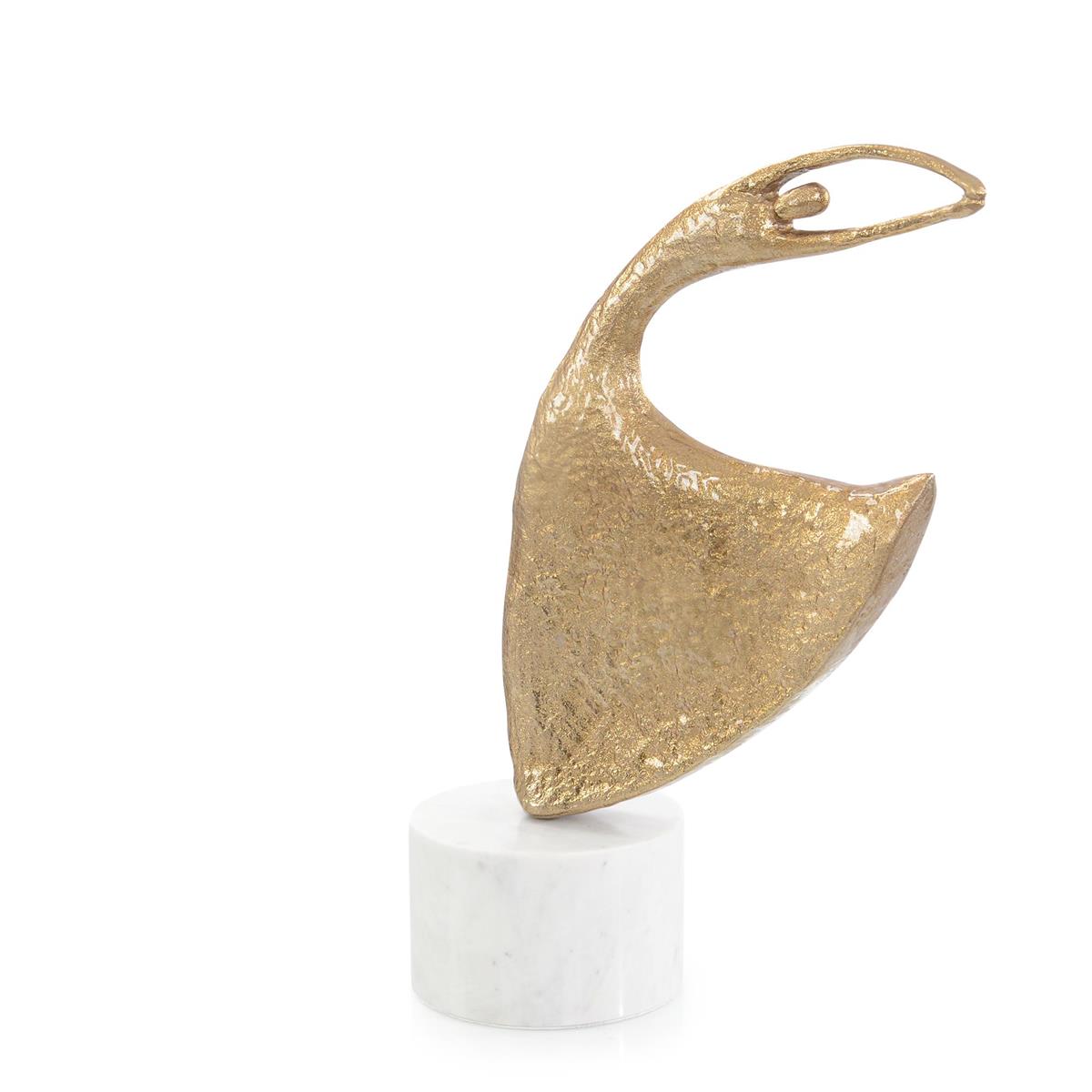 Windswept Waltz Sculpture on Marble, Gold – Art by John Richard | Sutter & Vale