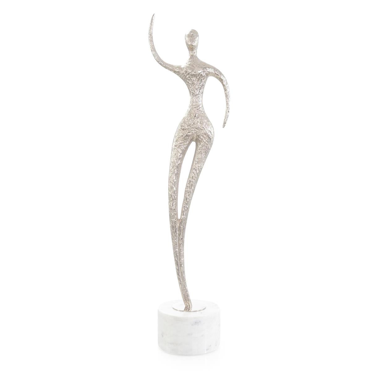 Spectral Silhouette Sculpture on Marble II, Nickel – Art by John Richard | Sutter & Vale
