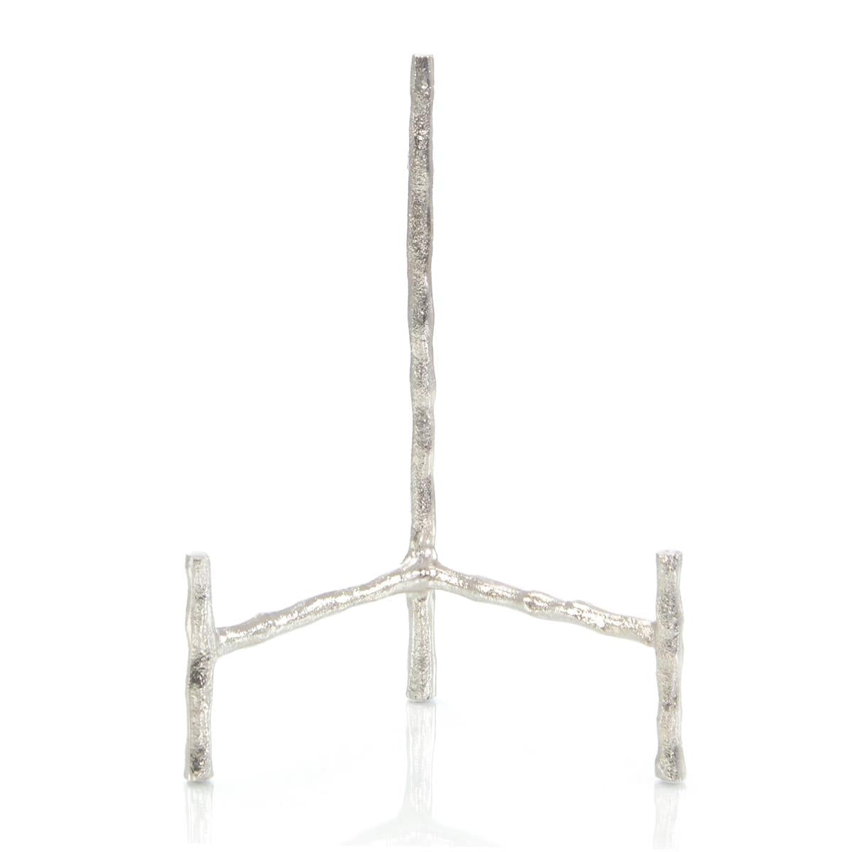 Triform Charger Stand, Nickel – Art by John Richard | Sutter & Vale