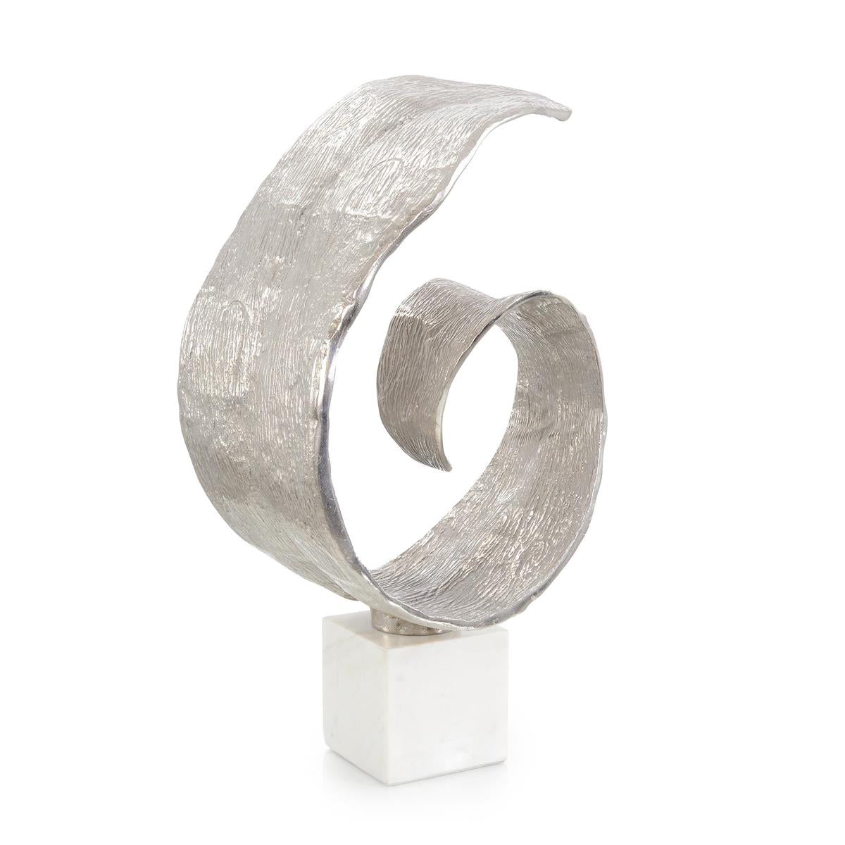 Spiral Sculpture on Marble by John Richard | Sutter & Vale
