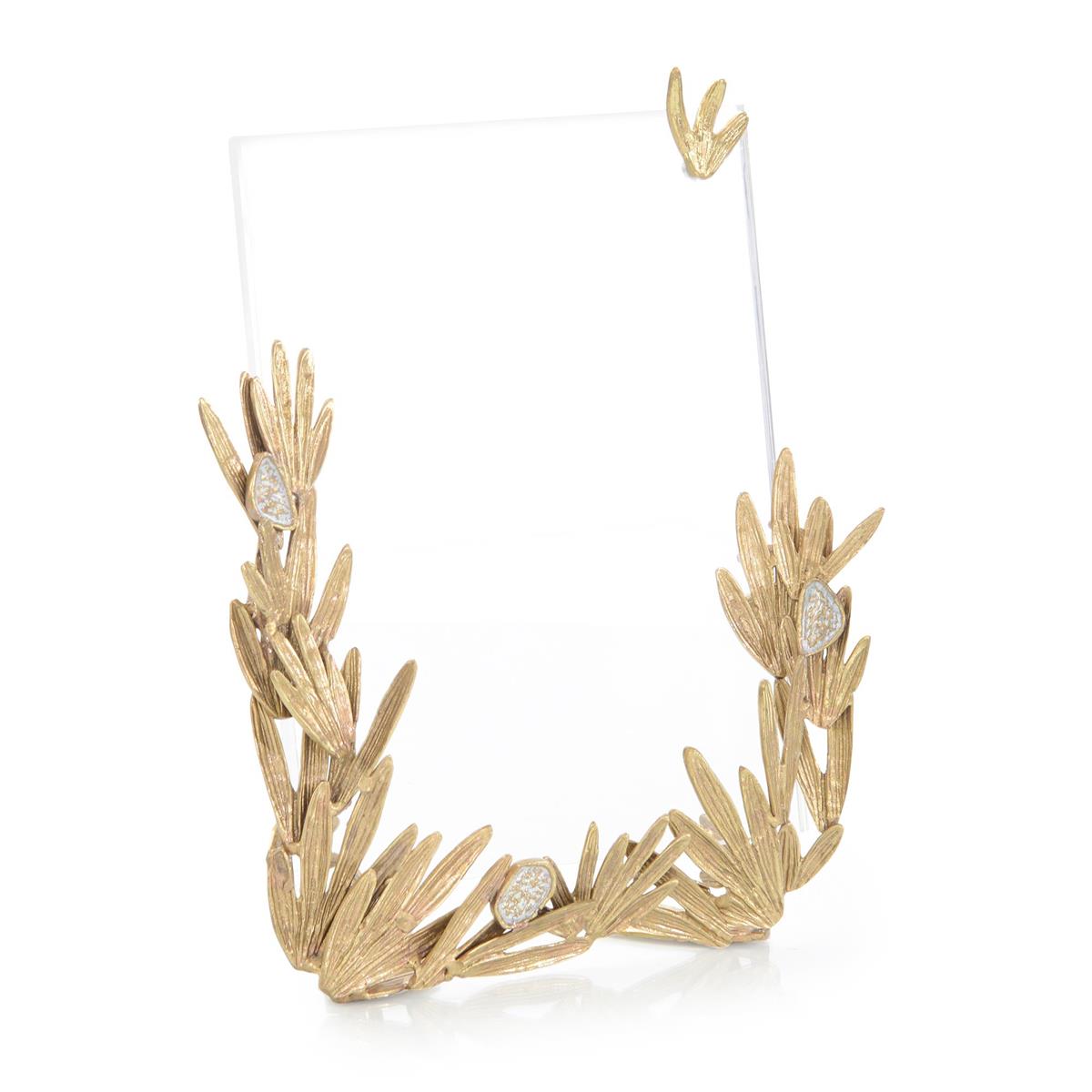 Stone Meadow Photo Frame, Brass by John Richard | Sutter & Vale
