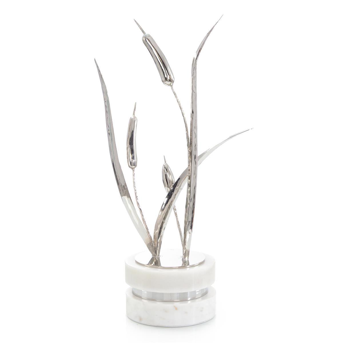 Cattails Sculpture on Marble, Large by John Richard | Sutter & Vale