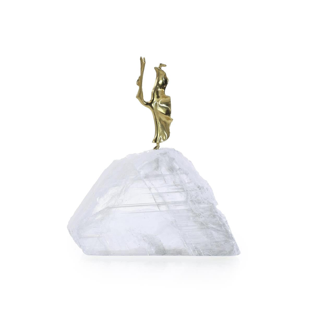 Ethereal Dancer Sculpture on Selenite I – Art by John Richard | Sutter & Vale
