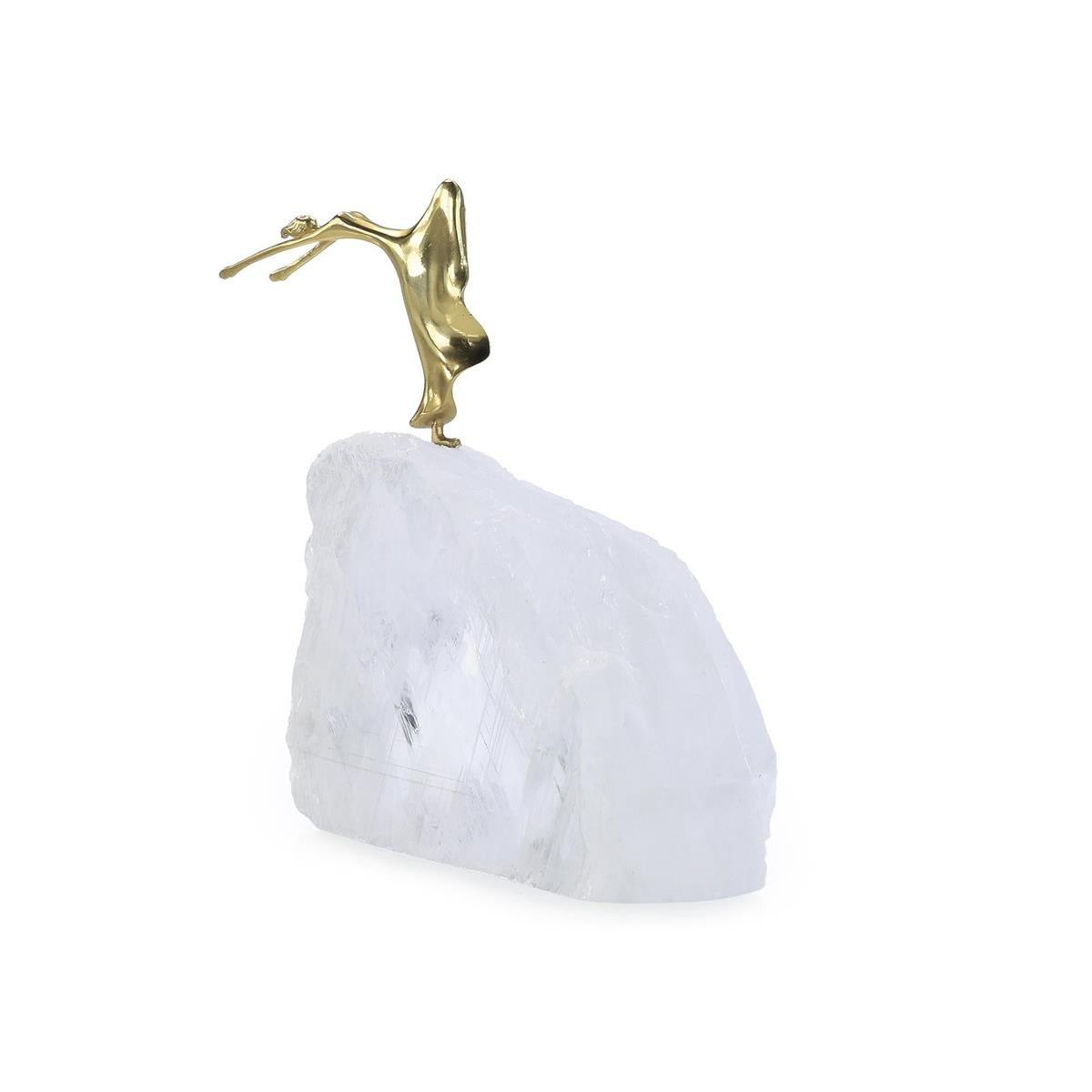Ethereal Dancer Sculpture on Selenite III – Art by John Richard | Sutter & Vale
