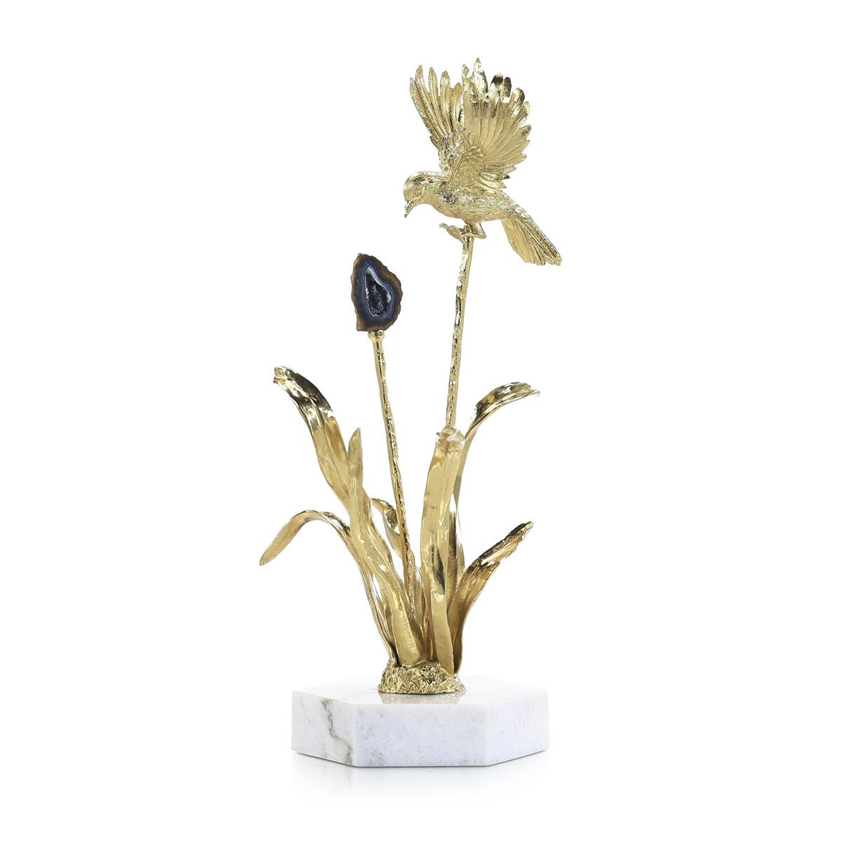 Stone Garden Sculpture on Marble Base II – Art by John Richard | Sutter & Vale