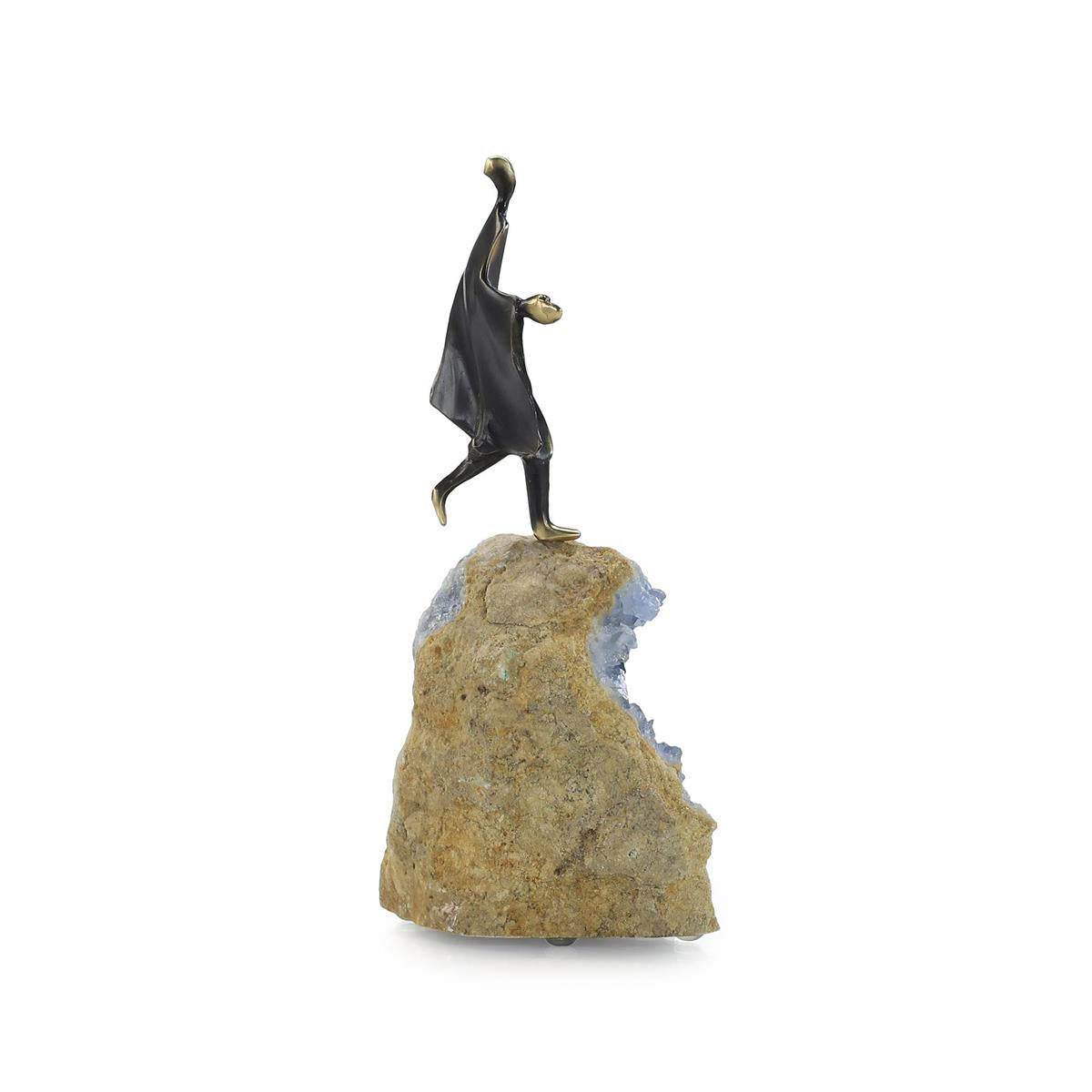 Cloaked Figure Sculpture on Kyanite I – Art by John Richard | Sutter & Vale