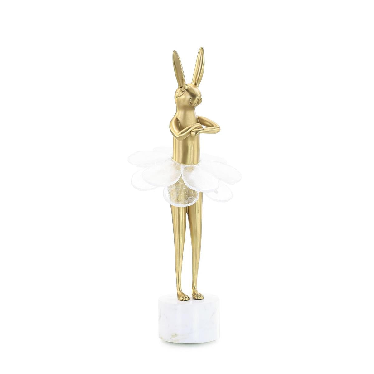 Ballerina Bunny Sculpture on Marble Base II – Art by John Richard | Sutter & Vale