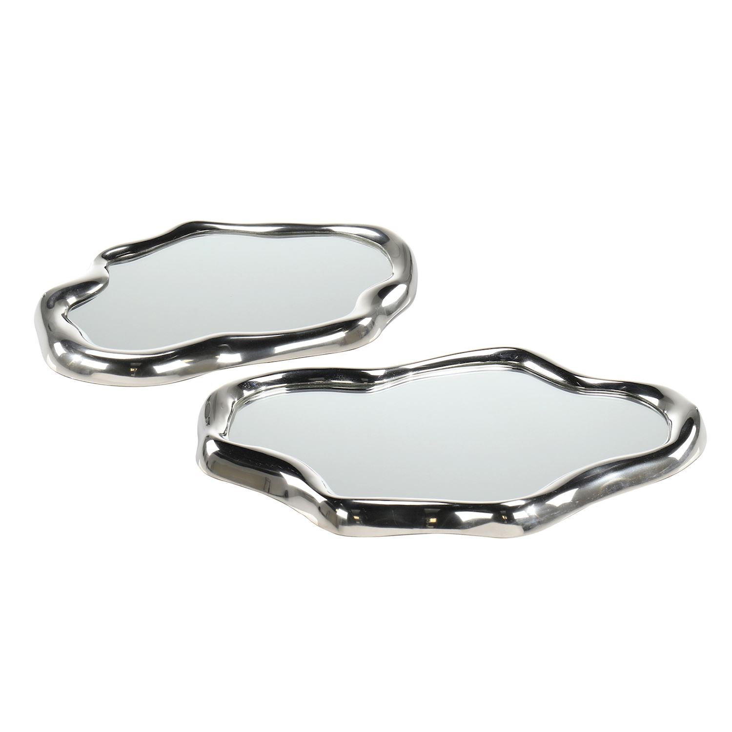 Flowing Silver Trays, Set of 2 by John Richard | Sutter & Vale