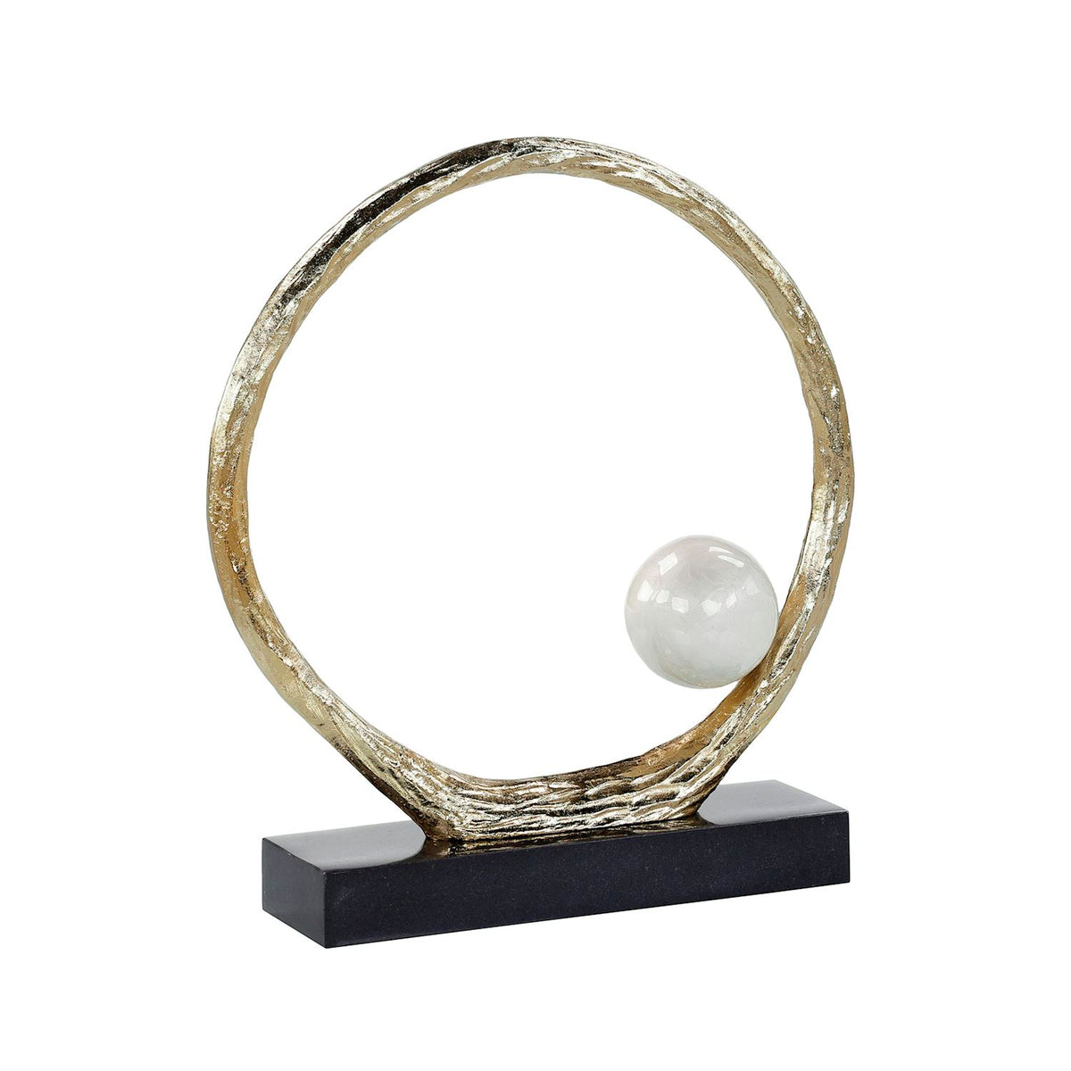 Anello di Perle Sculpture on Iron Base, Large – Art by John Richard | Sutter & Vale