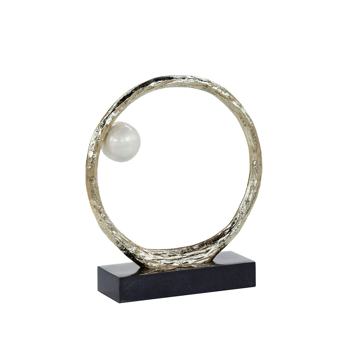 Anello di Perle Sculpture on Iron Base, Small – Art by John Richard | Sutter & Vale