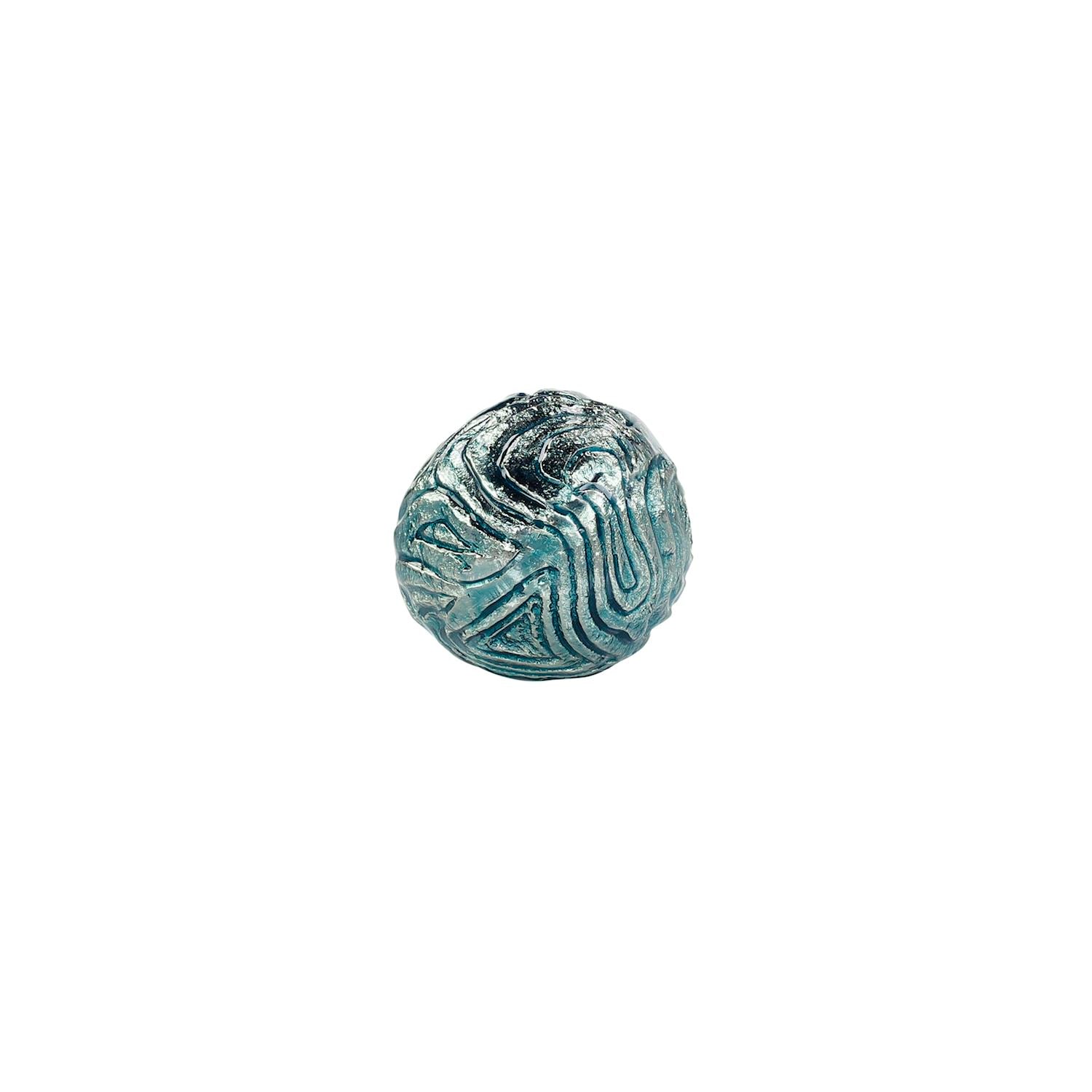 Textural Orb, Turquoise – Art by John Richard | Sutter & Vale
