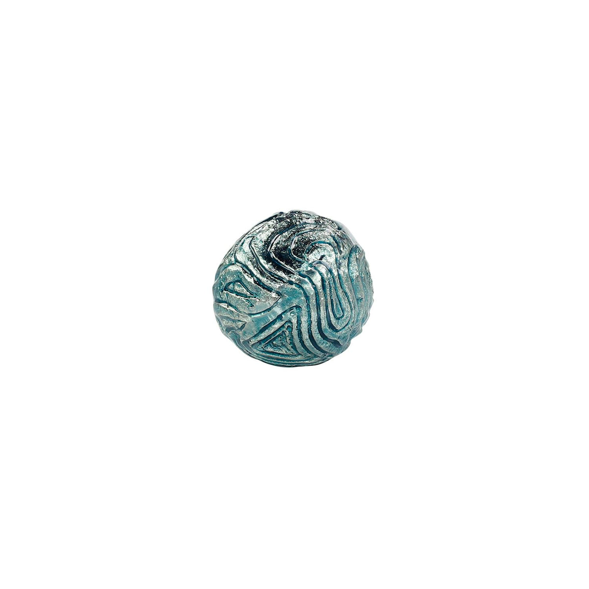 Textural Orb, Turquoise – Art by John Richard | Sutter & Vale
