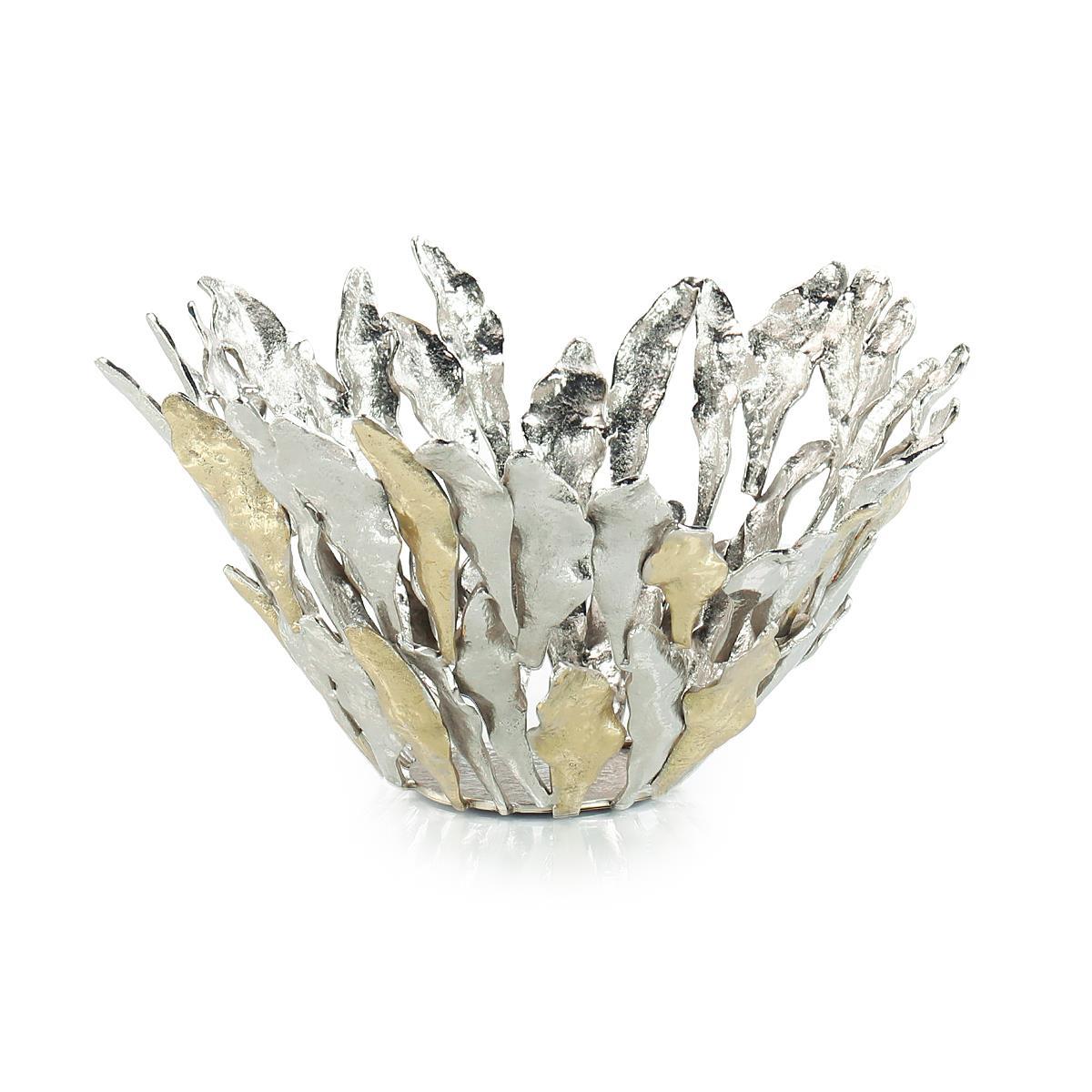 Plume Bowl, Brass and Nickel – Art by John Richard | Sutter & Vale