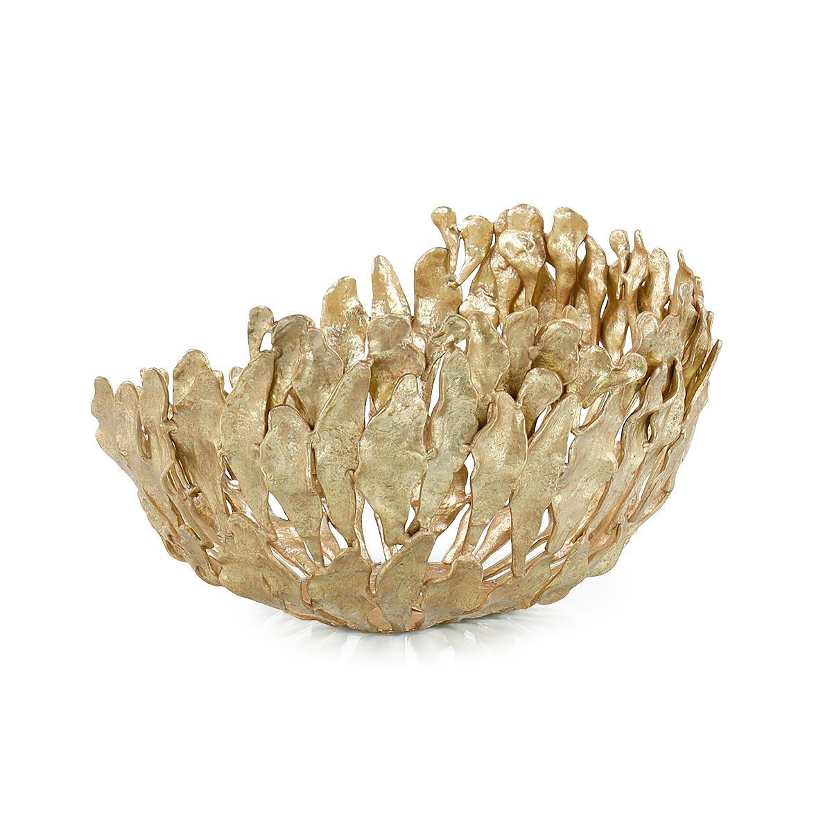 Plume Bowl, Large Brass – Art by John Richard | Sutter & Vale