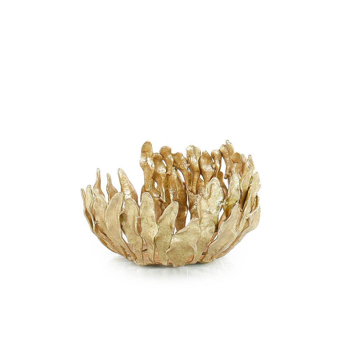 Plume Bowl, Small Brass – Art by John Richard | Sutter & Vale