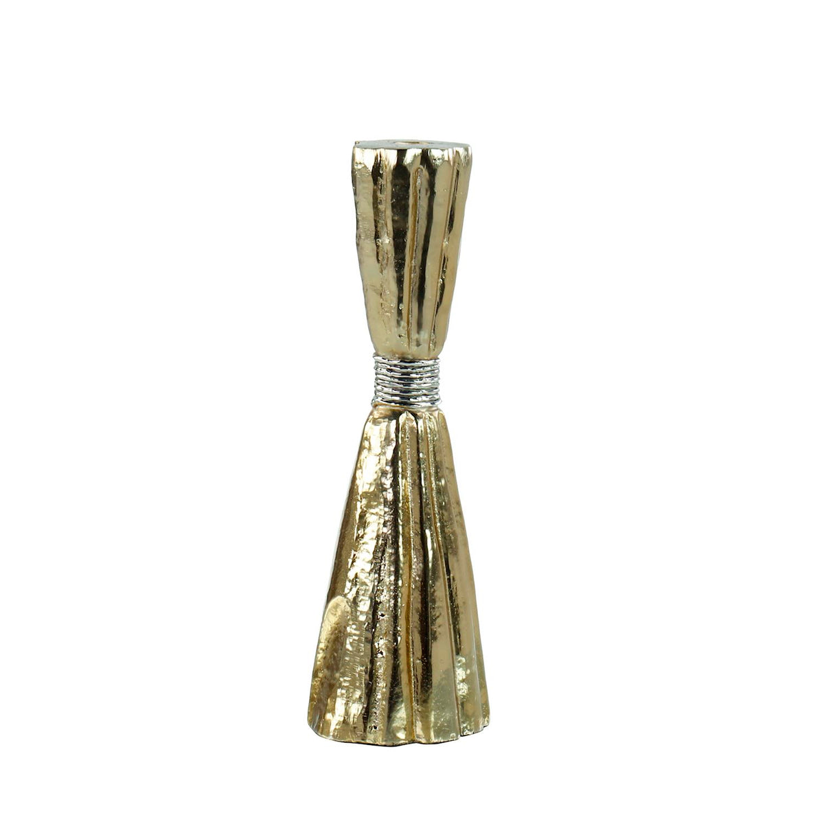 Taut Metal Candleholder, Large Gold – Art by John Richard | Sutter & Vale