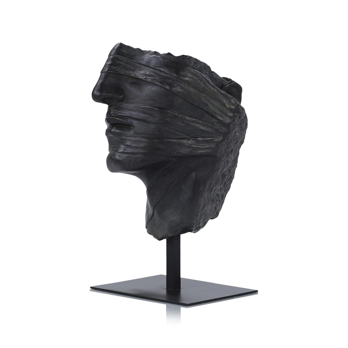 Countenance Sculpture on Iron Base – Art by John Richard | Sutter & Vale