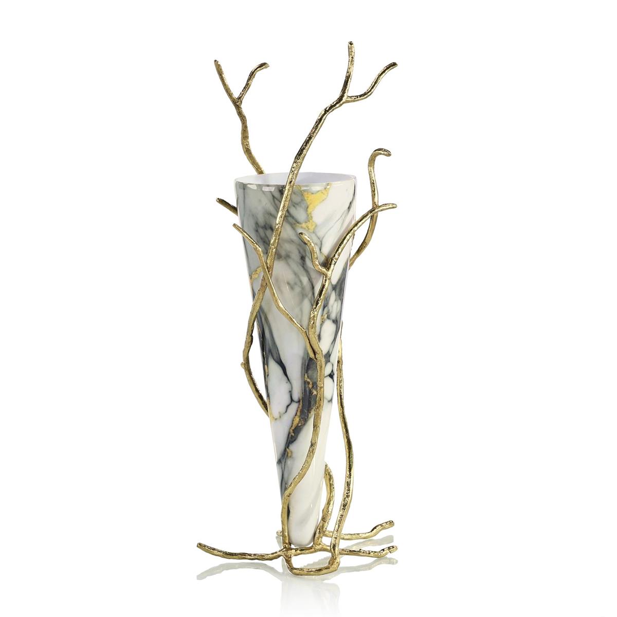Overgrown Glass Vase, White by John Richard | Sutter & Vale